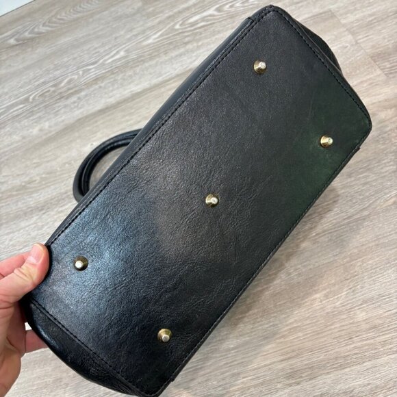 Vera Pelle Leather Hexagona Cowhide Handbag Made in Italy - Picture 7 of 12